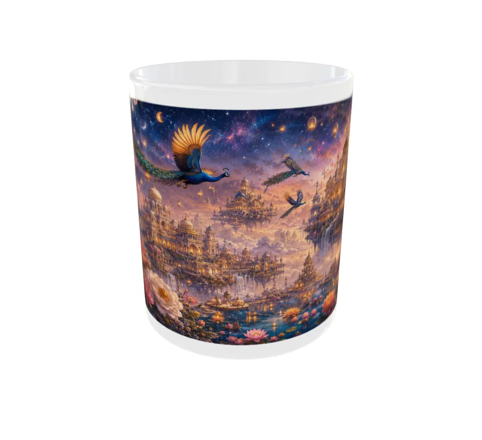Royal Jaipur Palace & Flying Peacock Ceramic Coffee Mug