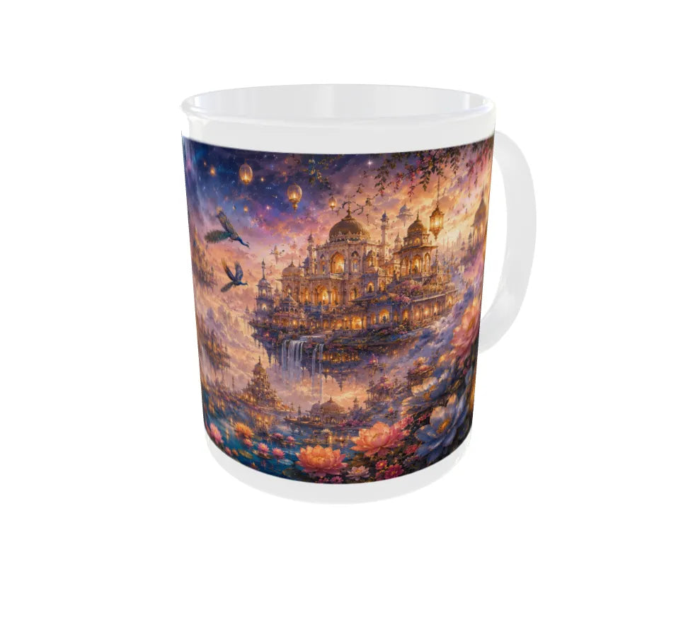 Royal Jaipur Palace & Flying Peacock Ceramic Coffee Mug