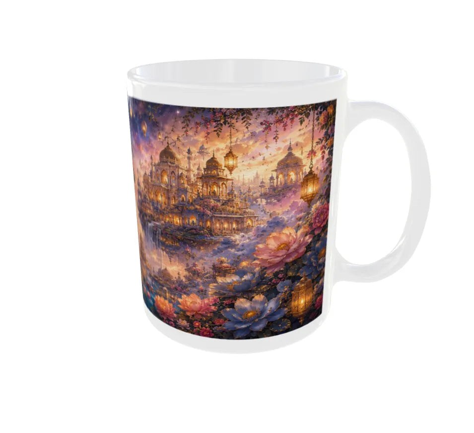 Royal Jaipur Palace & Flying Peacock Ceramic Coffee Mug