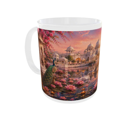 Royal Lotus Palace Ceramic Mug