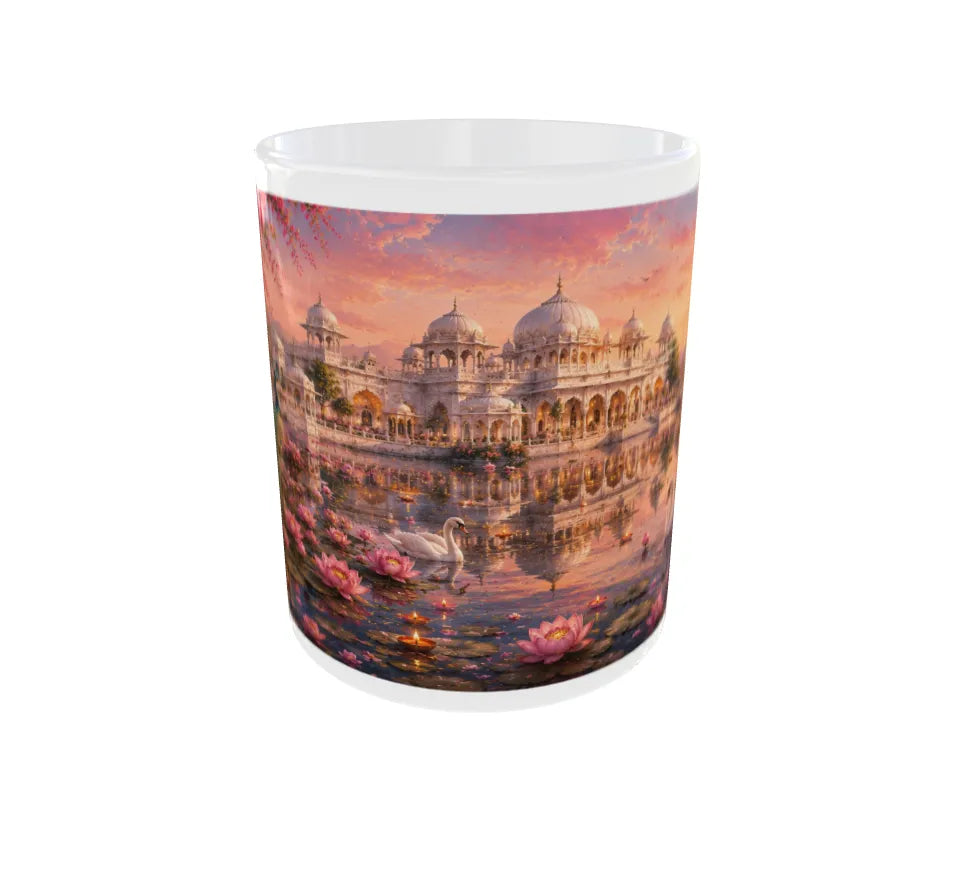 Royal Lotus Palace Ceramic Mug