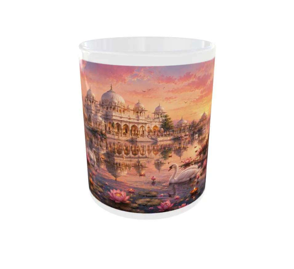 Royal Lotus Palace Ceramic Mug