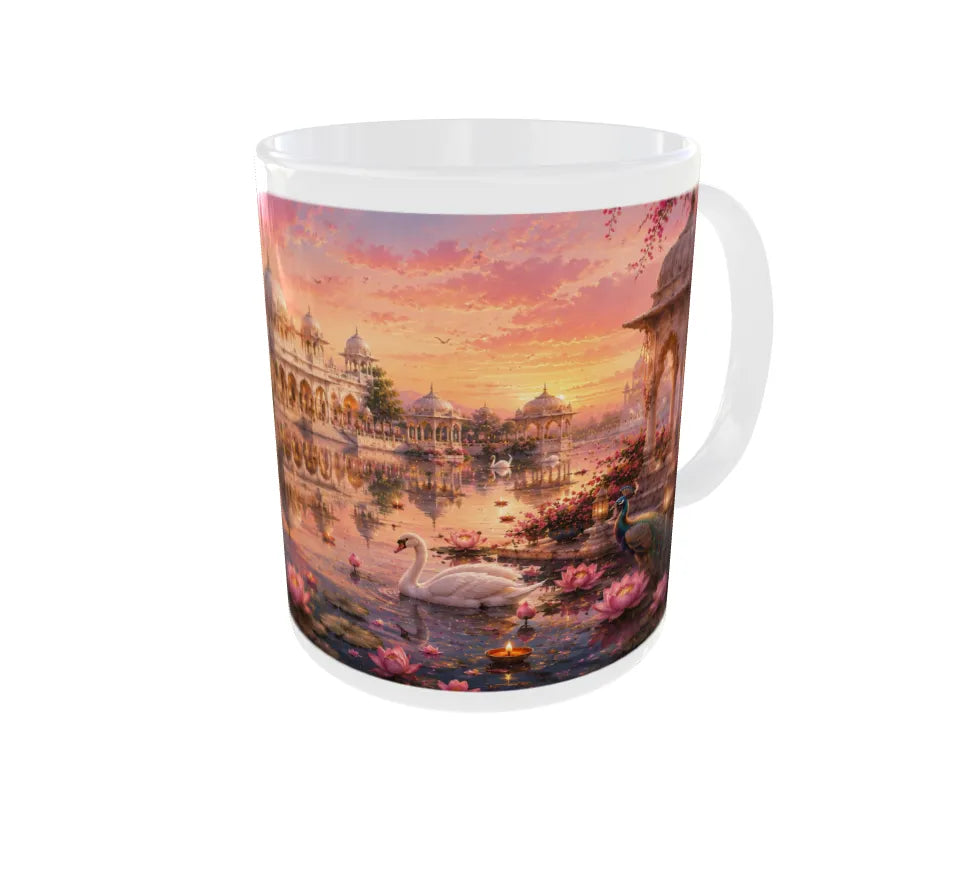 Royal Lotus Palace Ceramic Mug