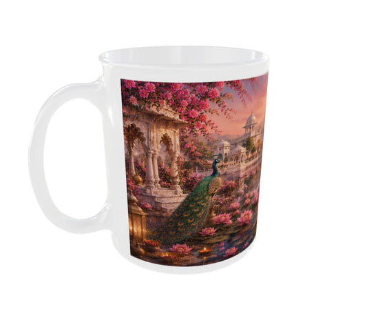 Royal Lotus Palace Ceramic Mug