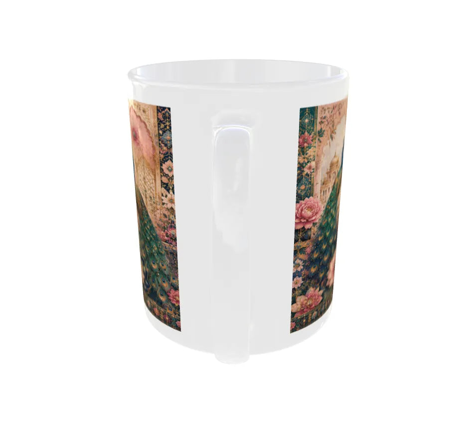 Royal Peacock Mandala Ceramic Mug