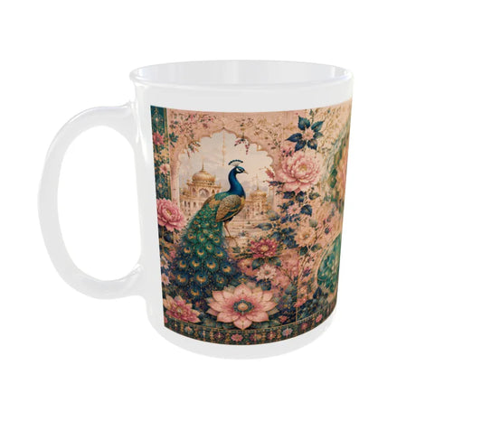 Royal Peacock Mandala Ceramic Mug