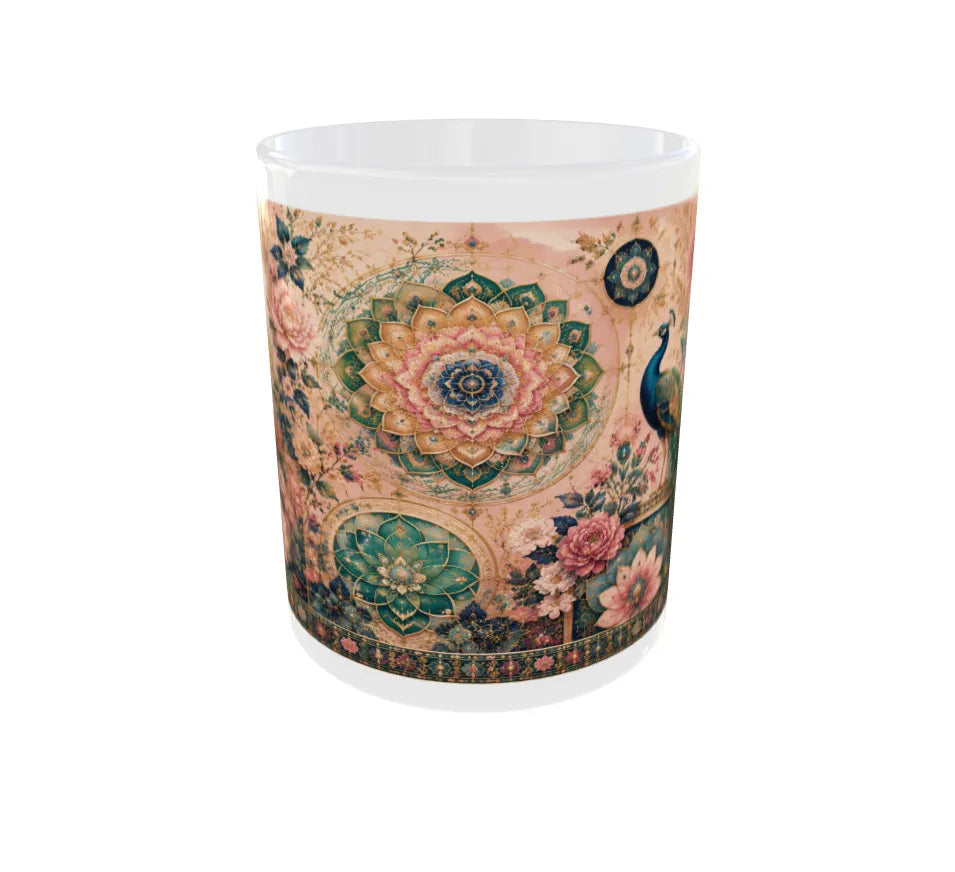 Royal Peacock Mandala Ceramic Mug