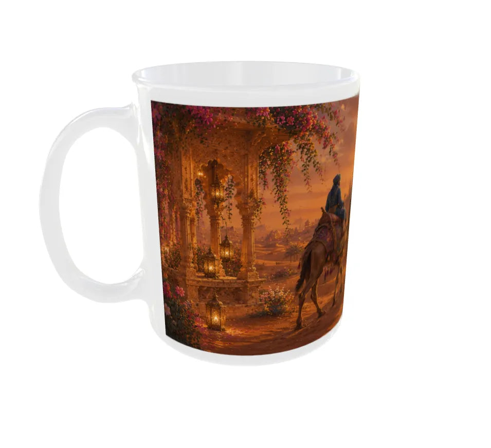 Royal Rajasthan Camel Caravan Ceramic Mug