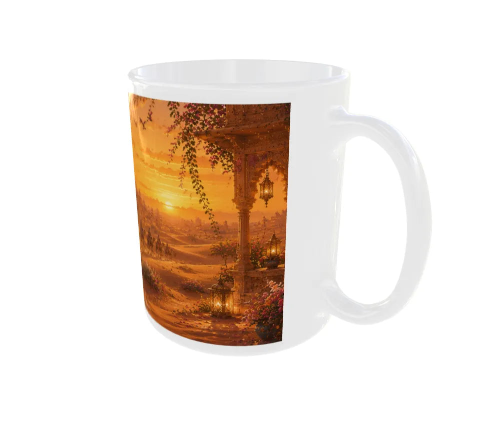 Royal Rajasthan Camel Caravan Ceramic Mug