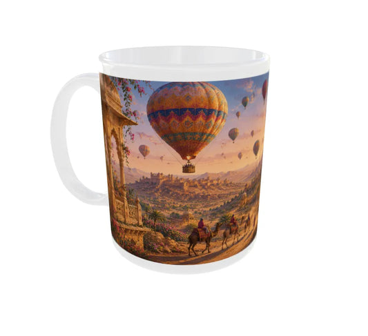 Royal Rajasthan Hot Air Balloon Ceramic Mug