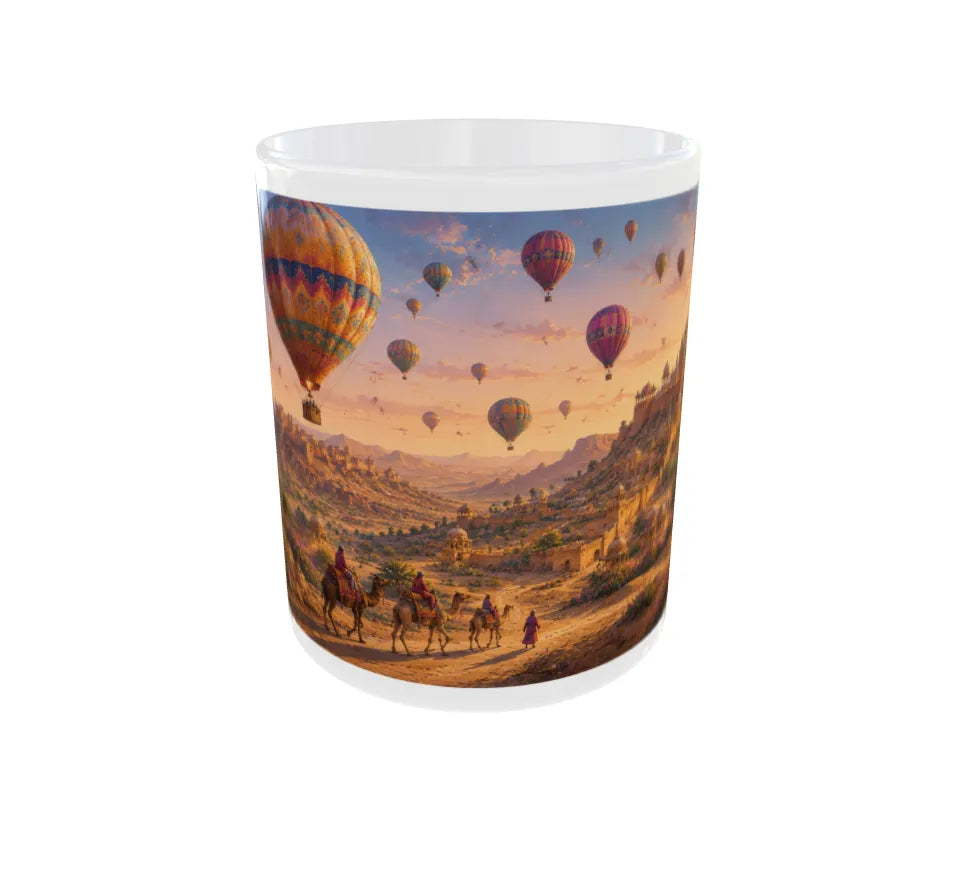 Royal Rajasthan Hot Air Balloon Ceramic Mug