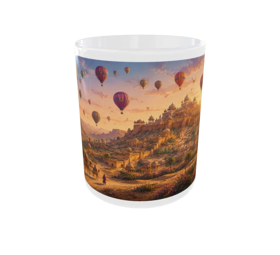 Royal Rajasthan Hot Air Balloon Ceramic Mug