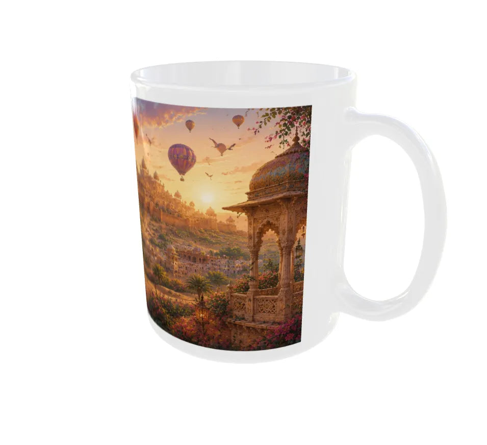 Royal Rajasthan Hot Air Balloon Ceramic Mug