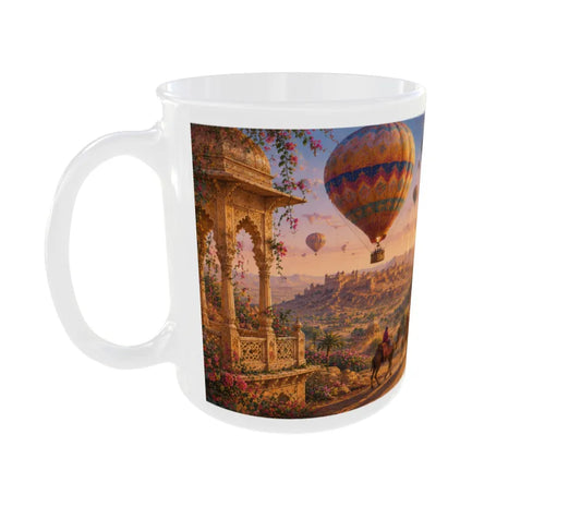 Royal Rajasthan Hot Air Balloon Ceramic Mug