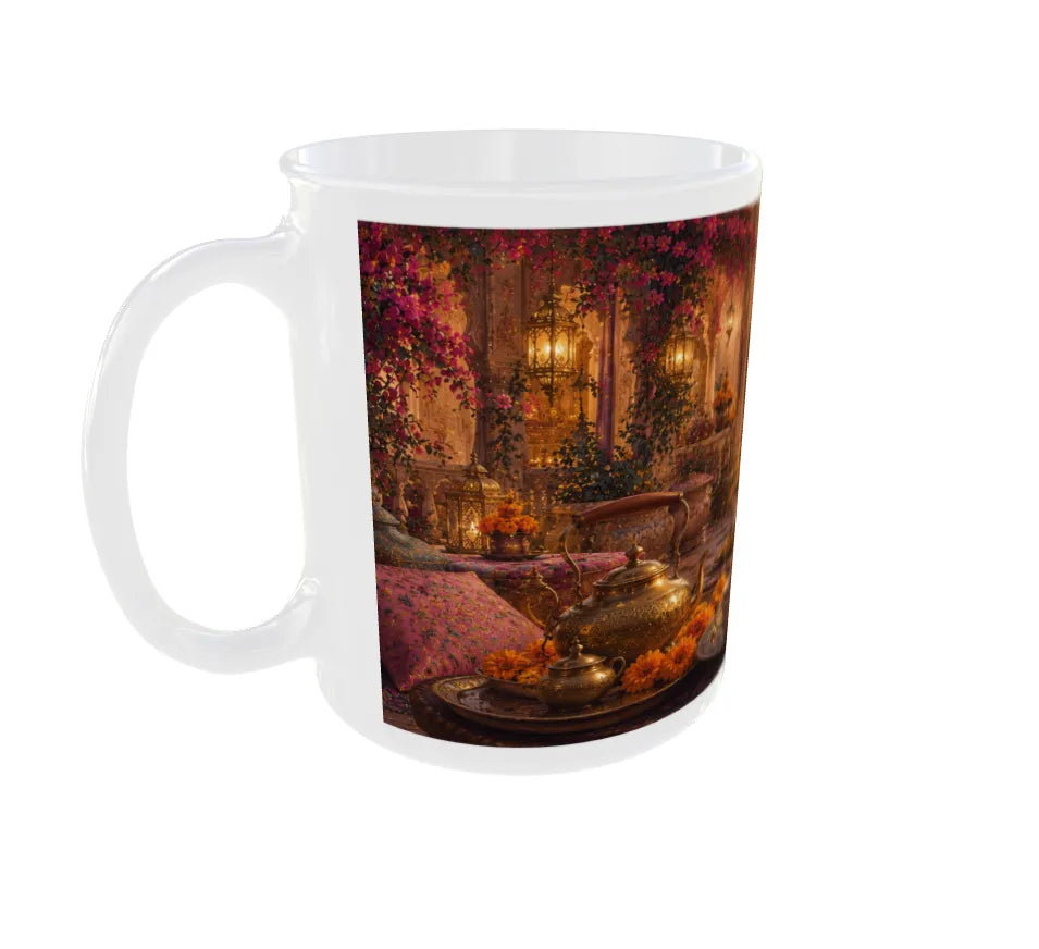 Royal Rajasthani Courtyard Tea Time Ceramic Mug
