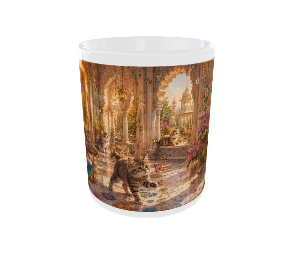 Royal Rajasthani Kitten Palace Ceramic Mug