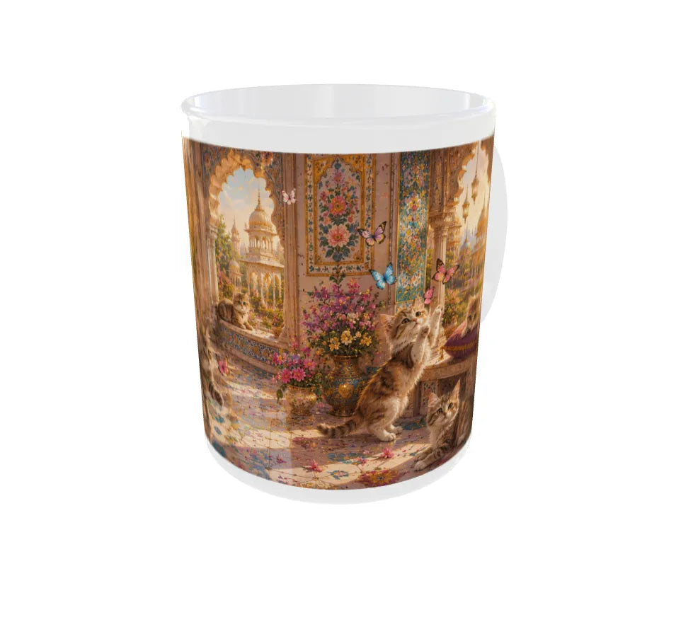 Royal Rajasthani Kitten Palace Ceramic Mug