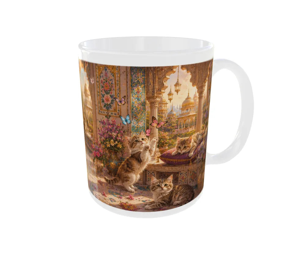 Royal Rajasthani Kitten Palace Ceramic Mug