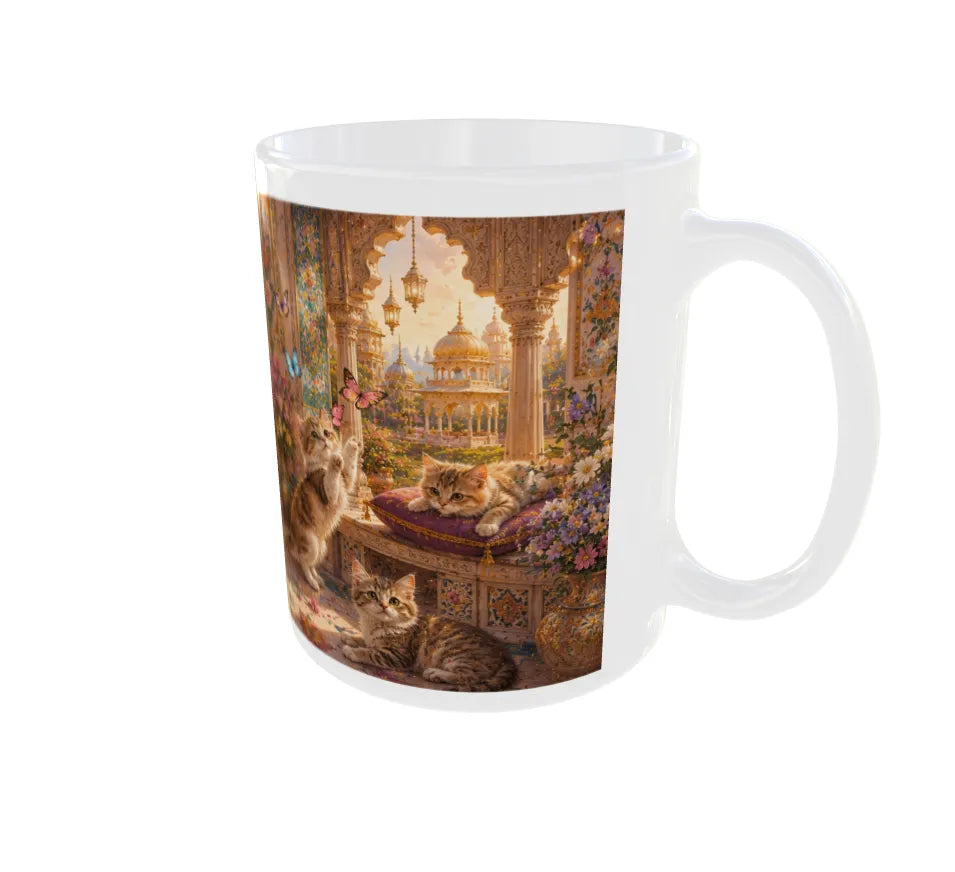 Royal Rajasthani Kitten Palace Ceramic Mug