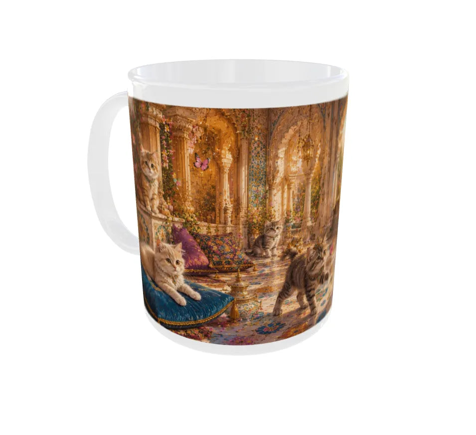 Royal Rajasthani Kitten Palace Ceramic Mug