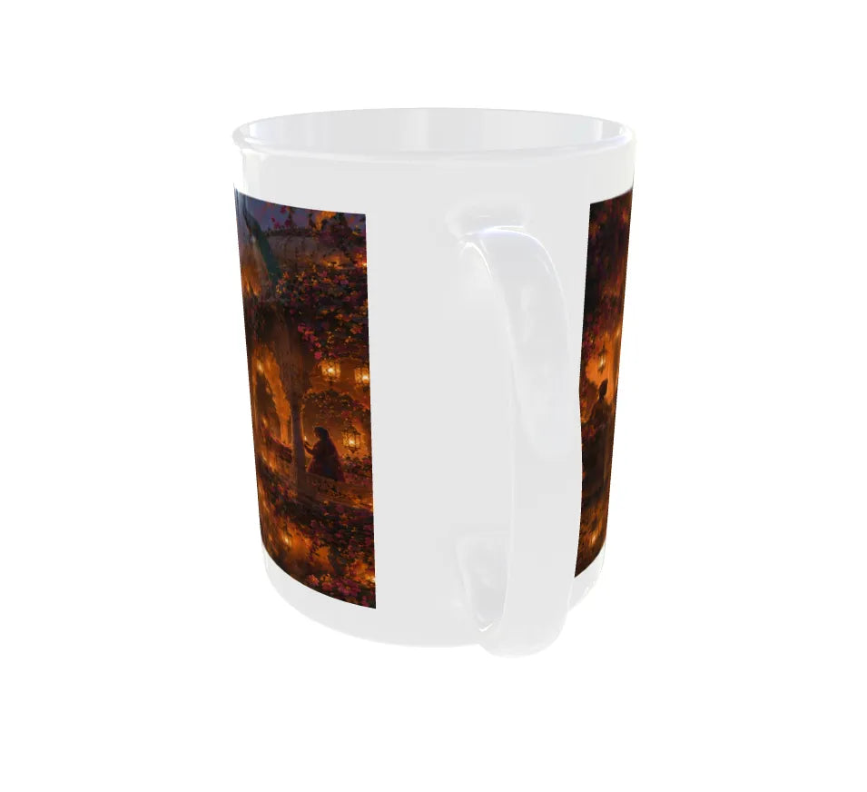 Royal Rajasthani Lantern Festival Ceramic Mug