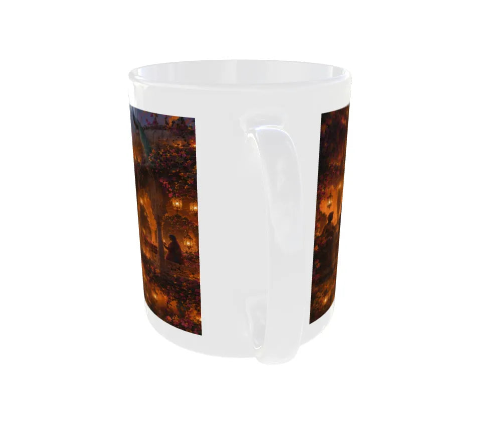 Royal Rajasthani Lantern Festival Ceramic Mug