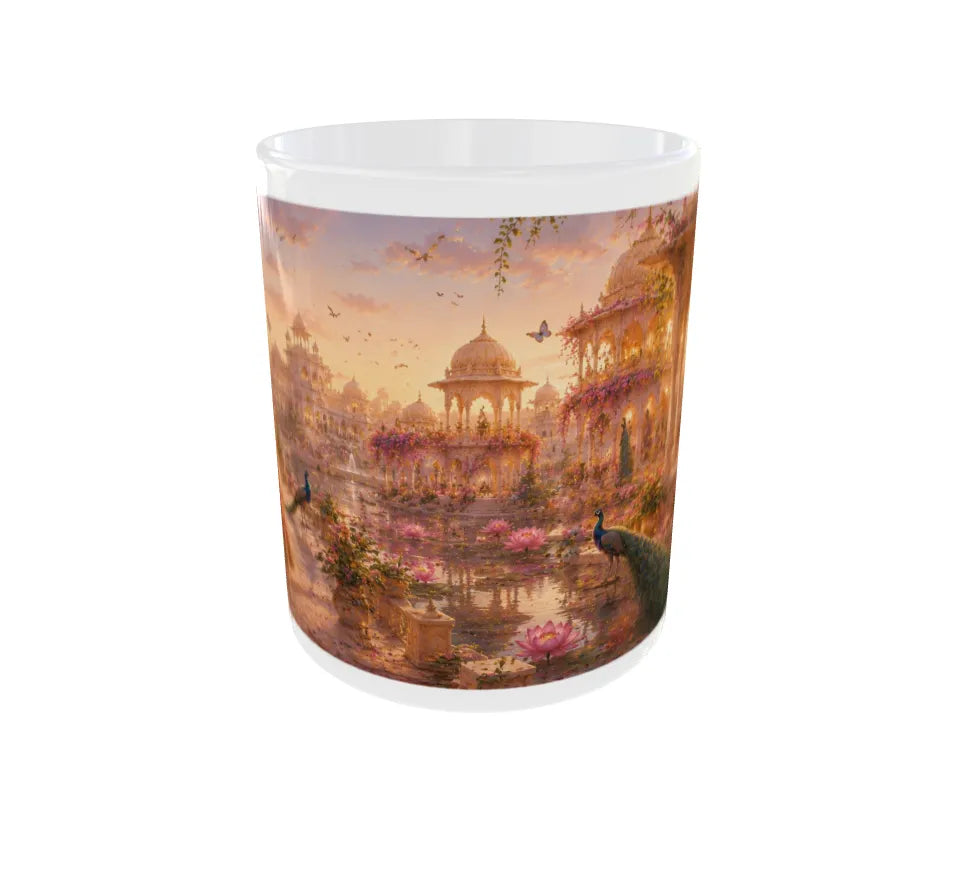 Royal Rajput Princess Garden Ceramic Coffee Mug