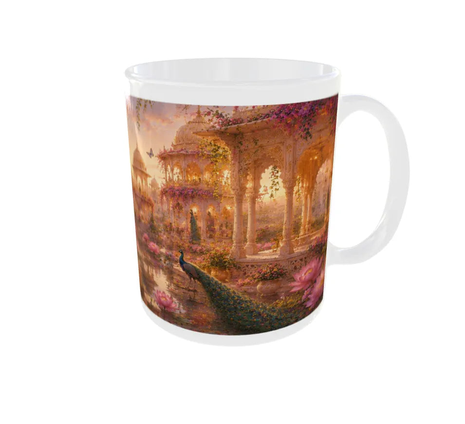 Royal Rajput Princess Garden Ceramic Coffee Mug