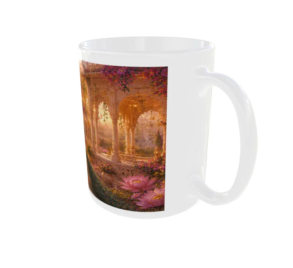 Royal Rajput Princess Garden Ceramic Coffee Mug