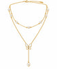 Saadhya Artis Double Layer Pearl Butterfly Necklace