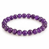 Saadhya Artis Natural Amethyst Bead Bracelet for Women & Girls – Purple Crystal Stone Bracelet