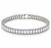 Saadhya Artis Silver Tennis Bracelet for Women – Elegant Sparkling Crystal Bracelet