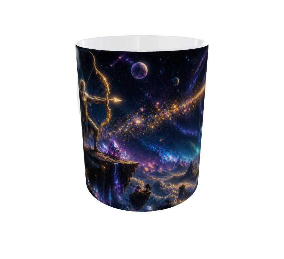 Sagittarius Zodiac Ceramic Mug – Celestial Archer | Premium Astrology Coffee Mug | 325 ml