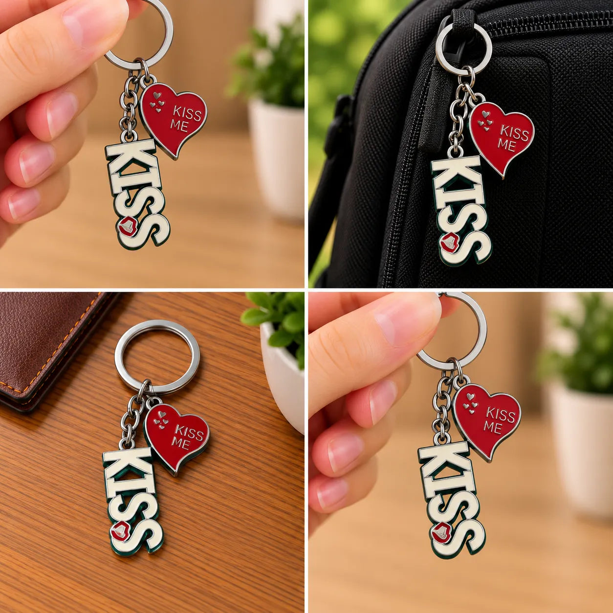 Scarlet Kiss Charm Keychain