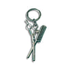 Scissors & Comb Keychain | Hair Stylist & Salon Keyring