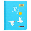 Sky Blue “Born to Fly” B5 Classic Series Soft Cover Ruled Notebook – 16 × 21 cm