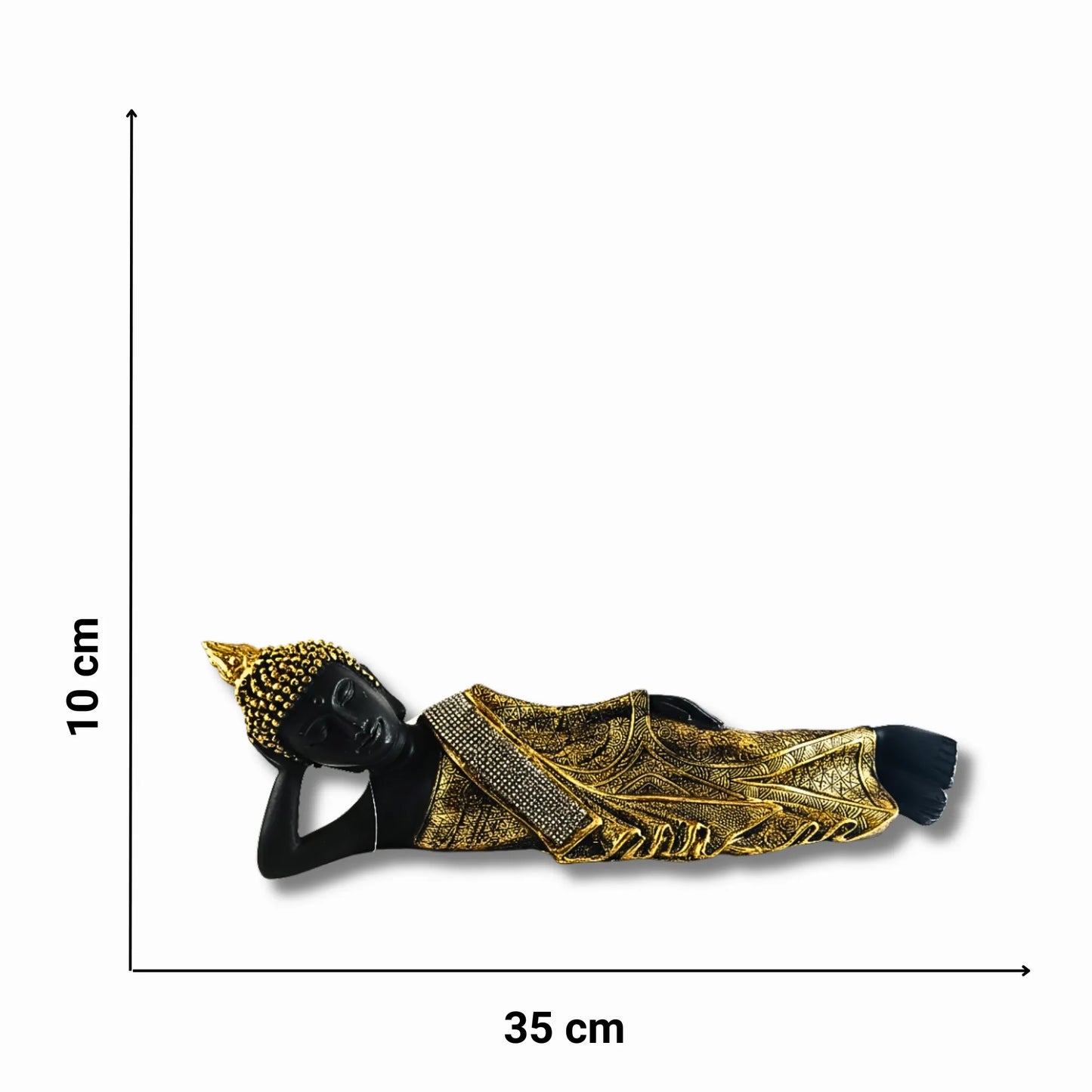 Reclining Buddha Statue for Home Decor | Premium Decorative Masterpiece for Living Room, Office & Spiritual Gifting