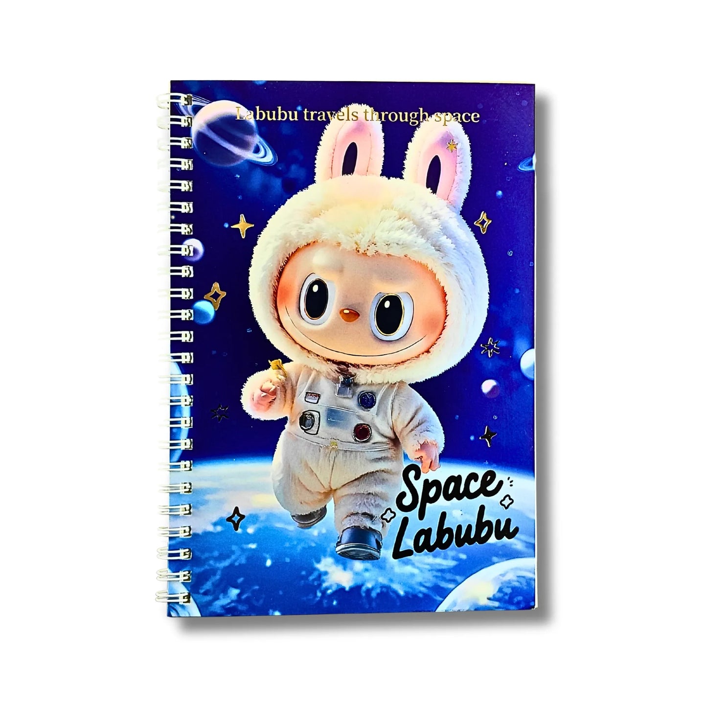Space Labubu A5 Spiral Diary with Ruled Pages