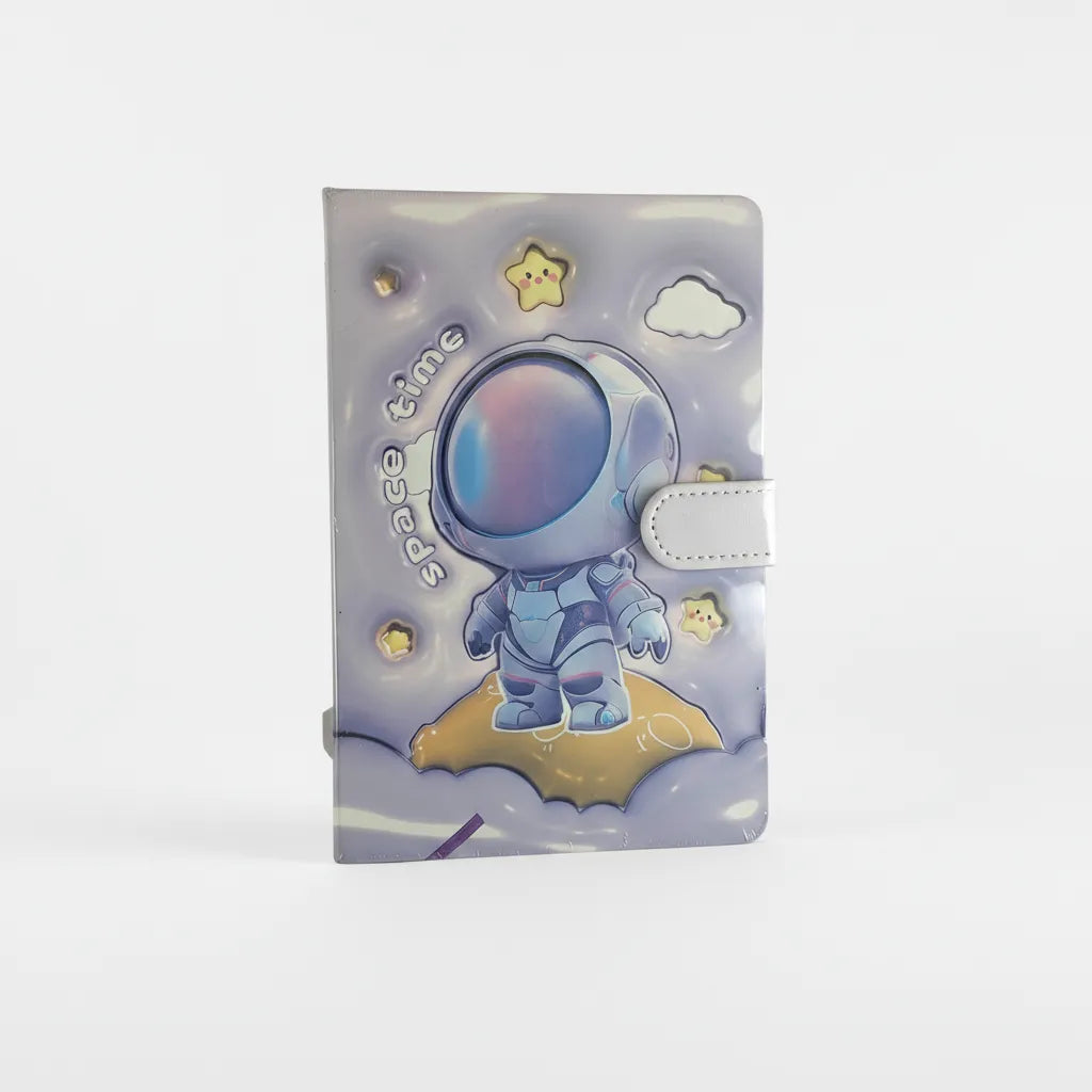 Cute Astronaut Ruled Diary