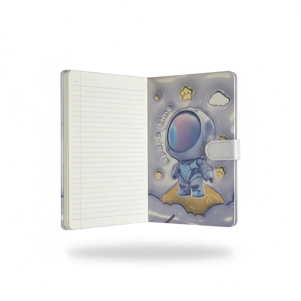 Cute Astronaut Ruled Diary