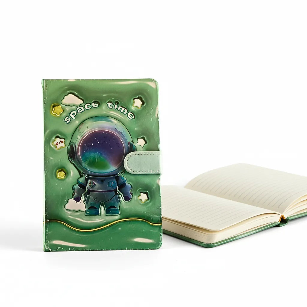 Cute Astronaut Ruled Diary
