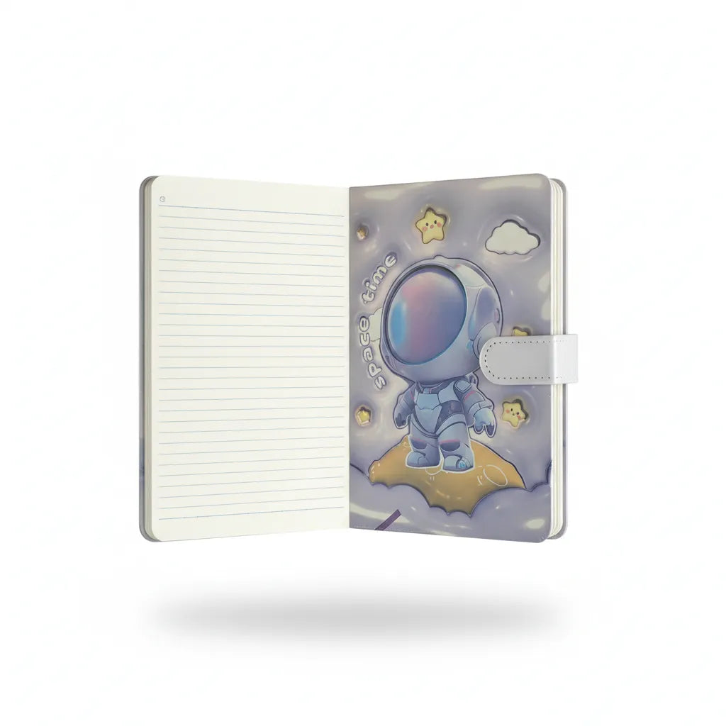 Cute Astronaut Ruled Diary