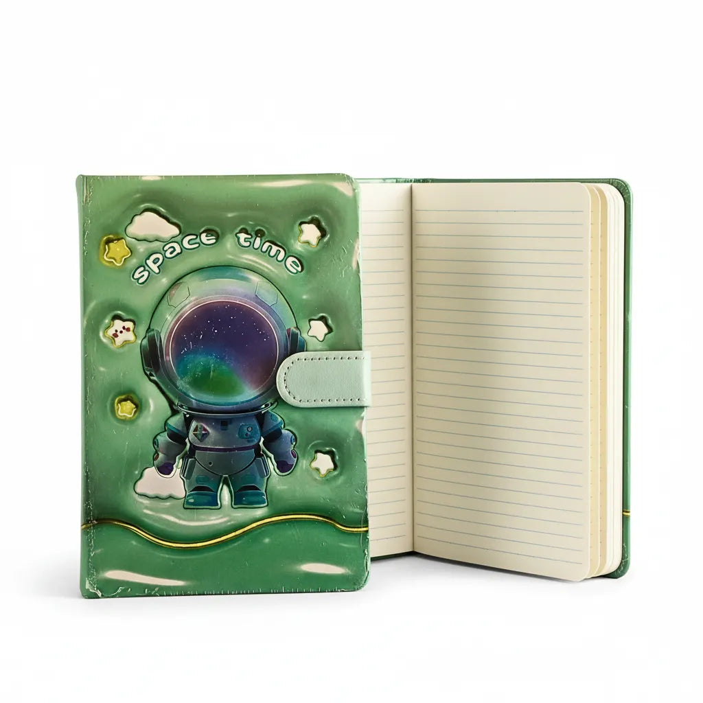Cute Astronaut Ruled Diary