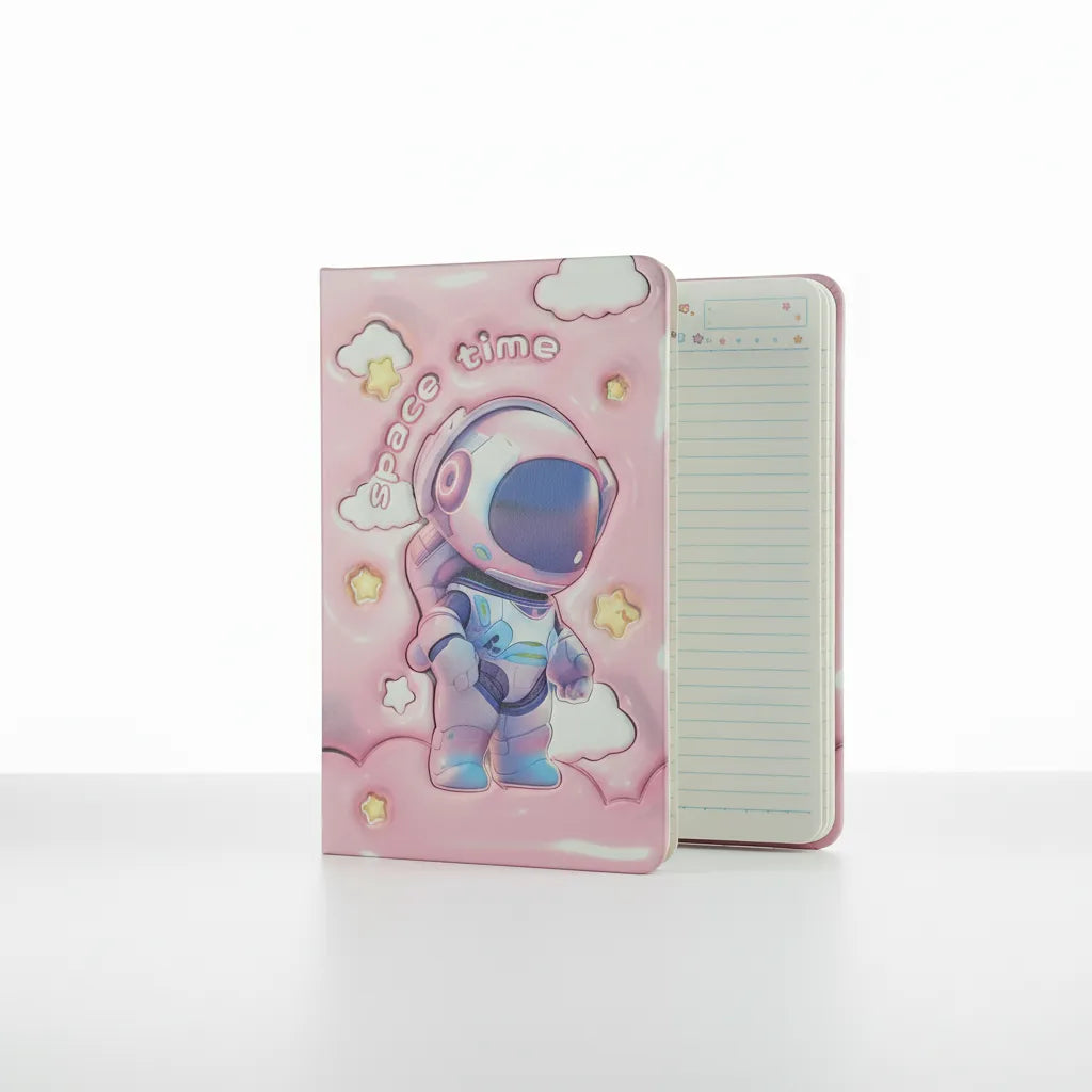 Cute Astronaut Ruled Diary