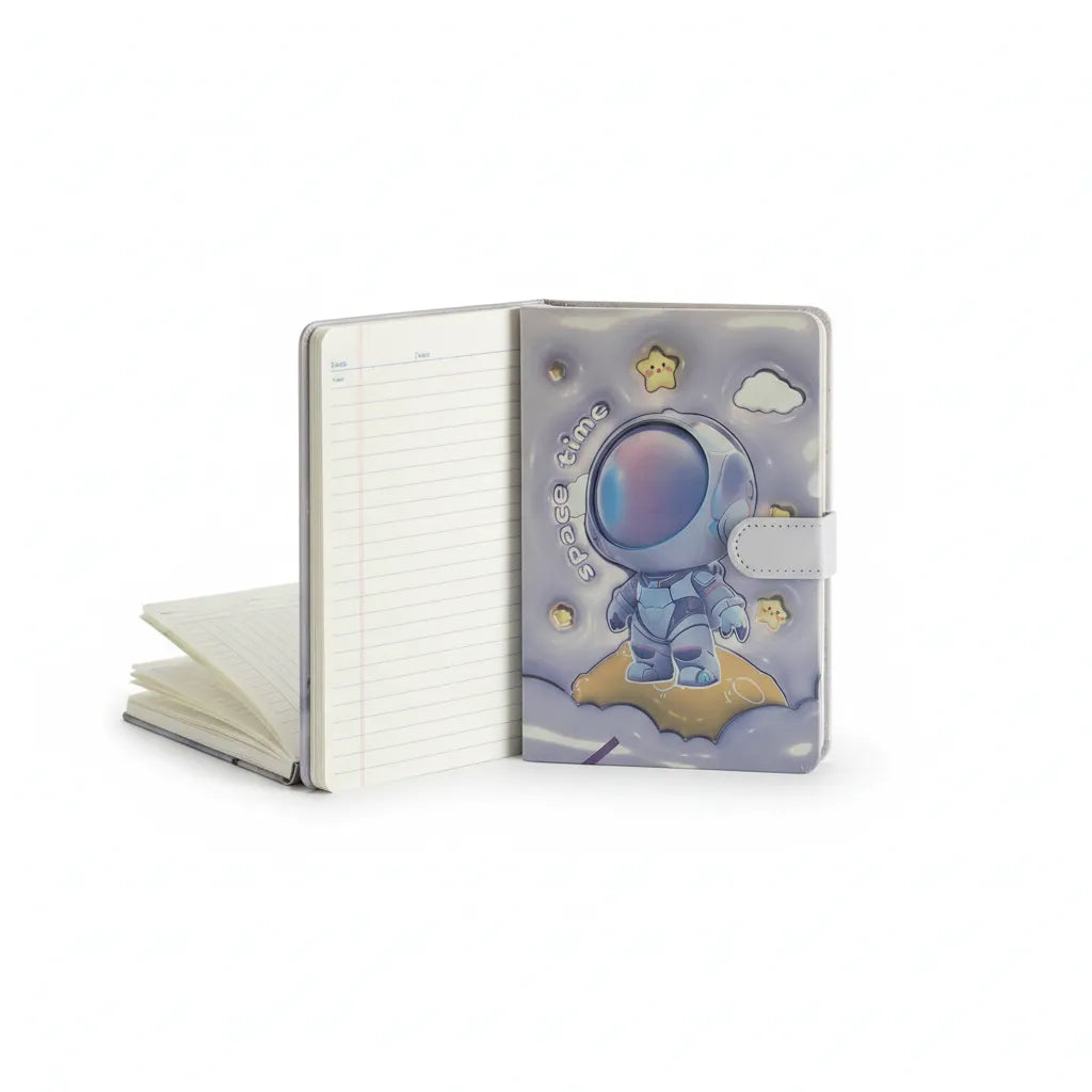 Cute Astronaut Ruled Diary