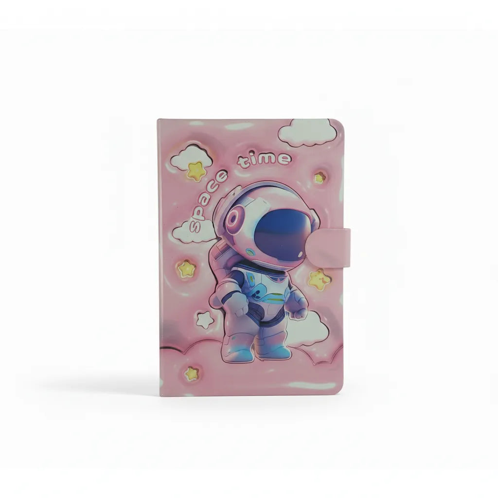 Cute Astronaut Ruled Diary