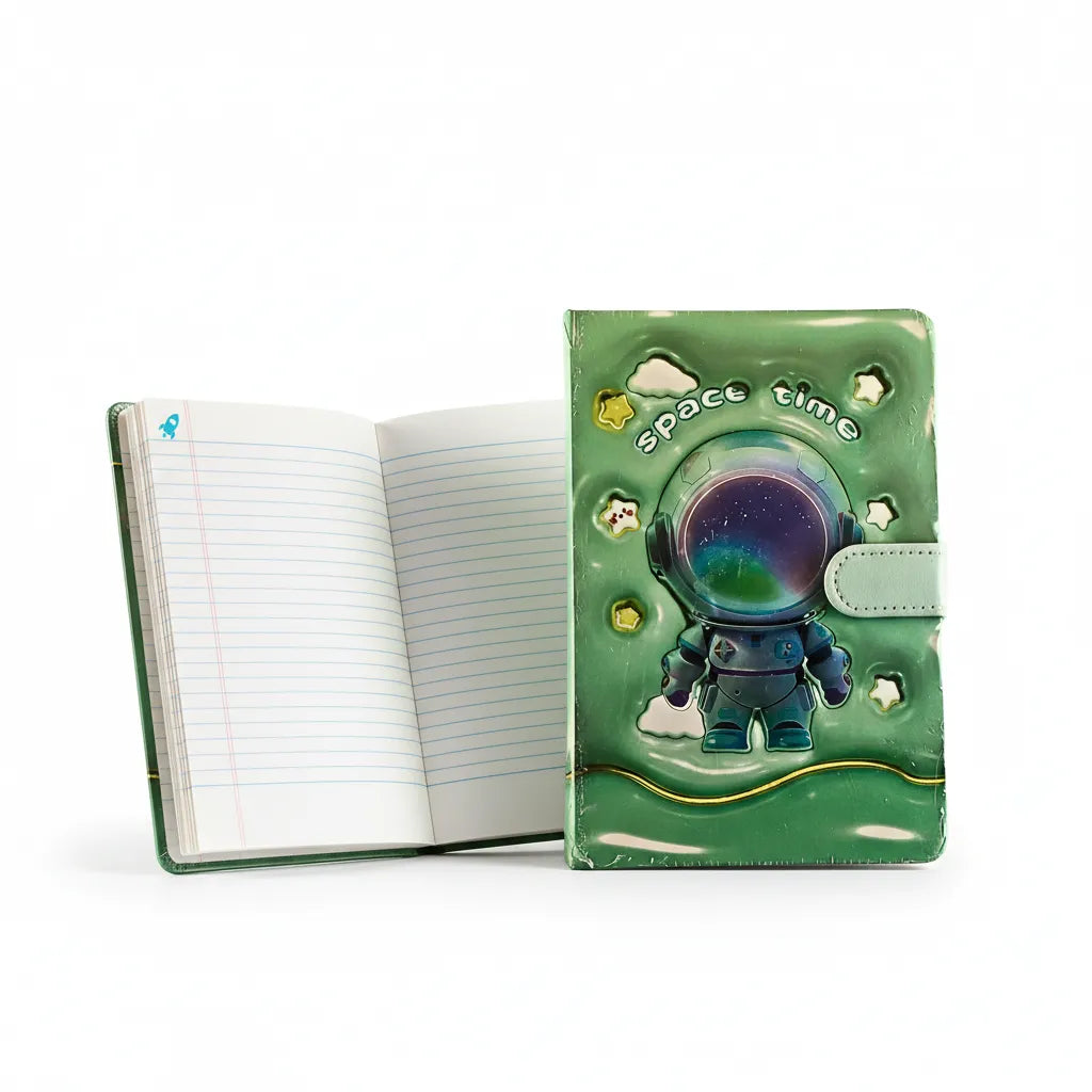 Cute Astronaut Ruled Diary