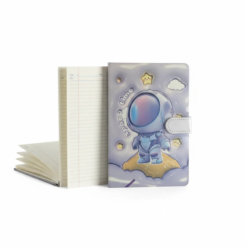 Cute Astronaut Ruled Diary