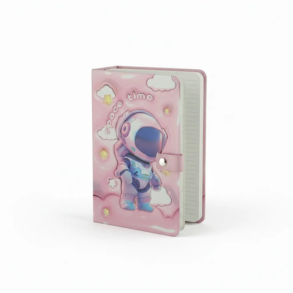 Cute Astronaut Ruled Diary