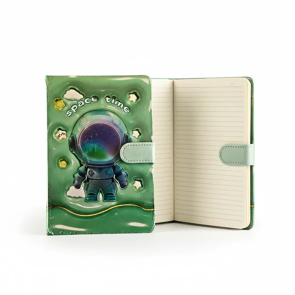 Cute Astronaut Ruled Diary